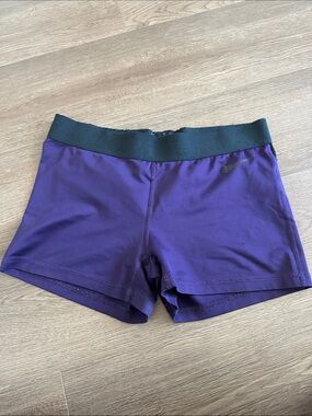 Nike Purple Fitness Shorts with Black Waistband